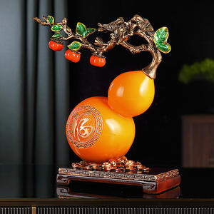 เครื่องประดับน้ำเต้าสุดสร้างสรรค์งานหัตถกรรมสำหรับตกแต่งตู้ไวน์ห้องนั่งเล่นทางเข้าทีวีของขวัญขึ้นบ้านใหม่ของจีน - Product Image 4