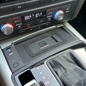 Быстрое зарядное устройство, подставка для беспроводного зарядного устройства, подставка для телефона, держатель для Audi A6 C7 S6 RS6 A7 S7 RS7 2011-2018, аксессуары для салона автомобиля