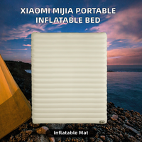 Matelas de camping gonflable portable en PVC, imperméable, avec pompe intégrée, pour le voyage et la randonnée