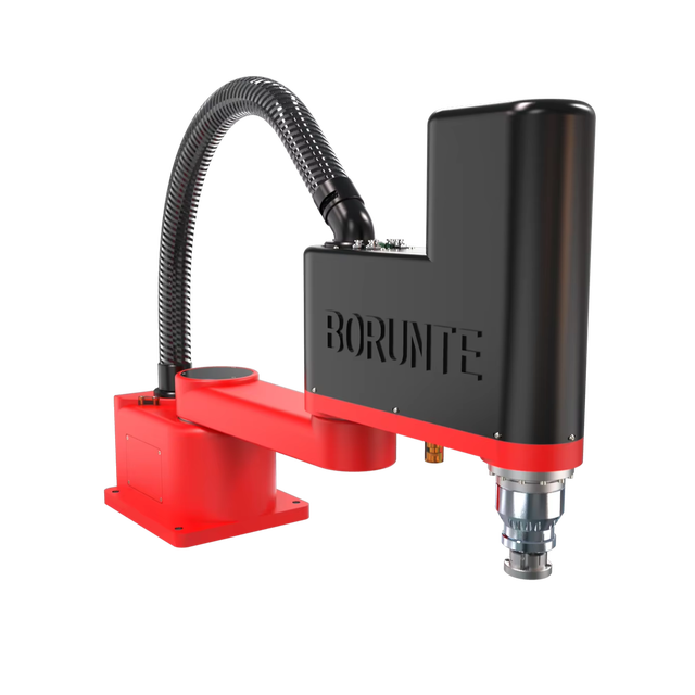Small Autonomous Intelligent 4-axis 600mm Arm Length Articulated Industrial SCARA Robot with PLC and Motor IP40 Protection