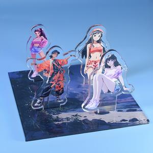 HanXin Custom Anime Clear Acrylic Standee Wholesale Cartoon Character Plastic Crafts