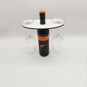 Çift katlı mutfak kurutma şarap bardağı ile 2 süblimasyon boş vitrin rafı tutucular Set çift severler veya arkadaşlar için - Product Image 3