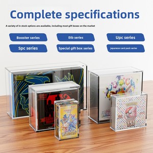 Étui de protection en acrylique moderne et écologique pour collection Pokémon Mega Phantom <span class=keywords><strong>Charizard</strong></span> X <span class=keywords><strong>Ex</strong></span> Ultra-Premium, boîte de présentation bleue UPC - Product Image 4