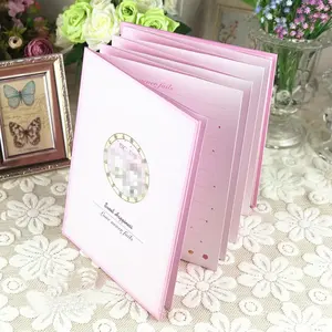 مخصص الأكورديون الأكورديون ملزمة غلاف فني توقيع كتاب قطرة أعلى كتاب ضيف حفل زفاف