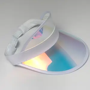 2020 pièces de lunettes de soleil en plastique pour adultes, LOGO personnalisé, protection uv, visières solaires transparente de haute qualité, fournisseur de chapeau, pour plage