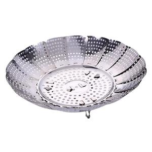 Yolecen evrensel paslanmaz çelik katlanabilir vapur tepsi genişletilebilir mutfak rafı su-ayırma ızgara çok fonksiyonlu kevgir - Product Image 5