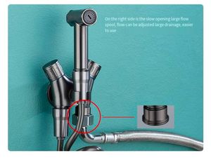 Ensemble de pulvérisateur de <span class=keywords><strong>bidet</strong></span> à main en laiton noir Shataf <span class=keywords><strong>WC</strong></span> Shattaf douche de toilette d'hôtel - Product Image 3