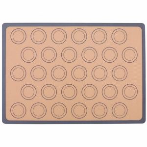 Tapis de cuisson en silicone de qualité alimentaire, en fibre de verre, antiadhésifs, pour macarons, 42 x 30 cm, vente en gros, personnalisables, pour four - Product Image 5