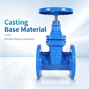 Z45X-16Q Ductile Iron Non-Rising Stem Resilient Seated Gate Manual Flanged Soft <b>Seal</b> Water Shut-off - Product Image 2