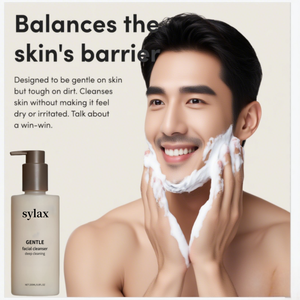 <span class=keywords><strong>Limpiador</strong></span> Facial Diario <span class=keywords><strong>Hidratante</strong></span> para Hombre, un <span class=keywords><strong>Limpiador</strong></span> Suave que Contiene Ácido Hialurónico, Escualano, Extractos de Té Verde, Sylax 200 ml - Product Image 5