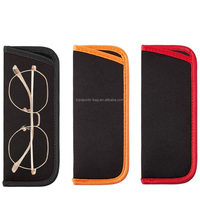 Étui à lunettes en néoprène pour lunettes Étui à lunettes de protection Étui à lunettes souple Étui à lunettes noir pour pochette de rangement pour lunettes