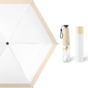 Nouveau design OEM de parasol capsule promotionnel de poche portable UV petit parapluie pliable mini 5 pliable de logo personnalisé - Product Image 6