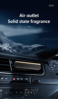 Diffuseur d'aromathérapie solide de luxe moderne pour voiture, éclairage d'ambiance à évaporation naturelle |   Diffuseur d'air en alliage d'aluminium parfum Océan