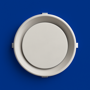 Thiết kế Hiện Đại Trắng ABS Vòng khuếch tán 250mm 300mm Trần Cửa thoát khí Vent điều hòa không khí loại đăng ký & lưới tản nhiệt - Product Image 1