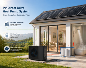 ปั๊มความร้อนพลังงานแสงอาทิตย์ R290 ประสิทธิภาพสูง A+++ 6KW สำหรับโรงแรม บ้านพักอาศัย ใช้งานกลางแจ้ง ควบคุมผ่าน WIFI อัจฉริยะ ประสิทธิภาพสูง - Product Image 6