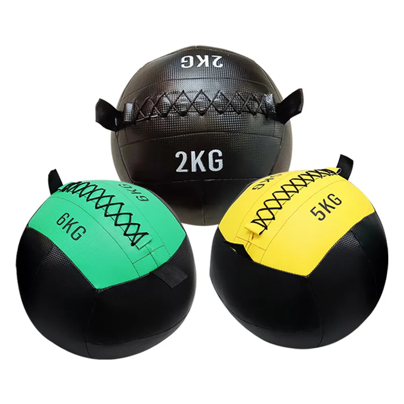 Gym Equipment 5kg 8kg 10kg 20kg Weighted Fitness Exercise Leather Soft Slam Medicine Ball