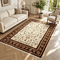 Tapis persan en polyester de Dubaï, fabrication mécanique, imprimé en 3D, sur mesure, pour la décoration intérieure, vente en gros d'usine 0114