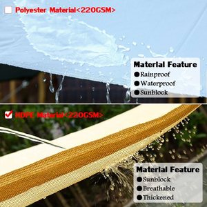Onda retrattile esterno tenda da sole Gazebo ombrellone telescopico parasole resistente UV parasole da giardino Stretchable sole ombreggiatura tettoia - Product Image 5