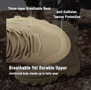 Bottes tactiques respirantes à tige haute pour hommes, bottes durables pour les forces spéciales, randonnée et entraînement <span class=keywords><strong>en</strong></span> plein air - Product Image 4
