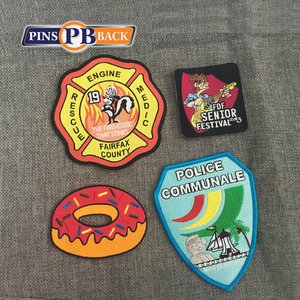 Venta caliente parche personalizado lindo <span class=keywords><strong>donuts</strong></span> Placa de hierro en la insignia del bordado de encaje bordado parche tejido - Product Image 5