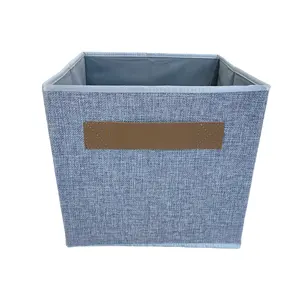 Eco Non-woven Cube Folding Storage Basket Closet Organization Clothes Storage Boxes Home Office Shelf Organizers For Kids Toys