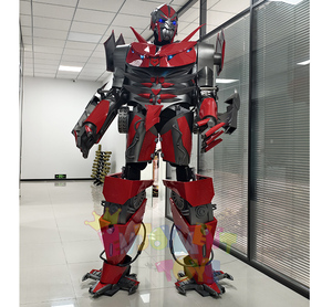 Traje de Robot Animatrónico para Adultos Estilo Zanquero con Luces LED y Casco de Cara Intercambiable para Cosplay y Espectáculos - Product Image 2