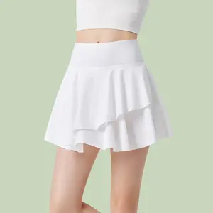2024 New Arrival Sun Protection Fitness Skirt Women's Sports Short Skirt Quick-dry Lightweight High Waist Pleated Golf Skirts