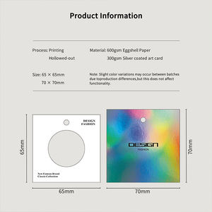 Lüks lazer holografik kağıt salıncak askılı etiketler özel etiketler ve etiketler giyim için ayakkabı çantaları - Product Image 5