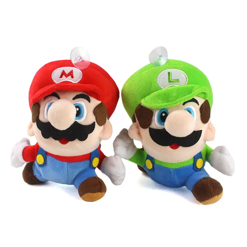 18cm Super Mario Plush Toys Soft Stuffed Custom animal Toy Luigi Mario Doll
