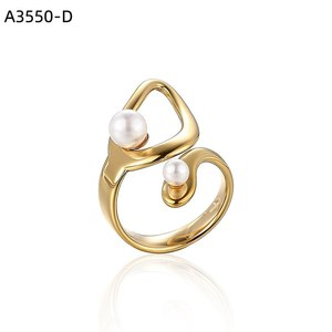 แหวนแฟชั่นประดับมุก A3550 สำหรับผู้หญิง เครื่องประดับคุณภาพสูง - Product Image 2