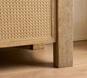<span class=keywords><strong>Cama</strong></span> de Mimbre de Madera Maciza Natural Estilo Americano Vintage, Personalizable en Tamaño Queen - Product Image 6