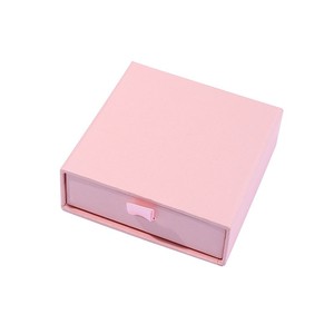 Custom Jewelry Pink Velvet Pouch Bags Earring Bracelet Sliding Jewelry Boxes Drawer Paper Box Gift <b>Packaging</b> Recycled <b>Materials</b> - Product Image 2