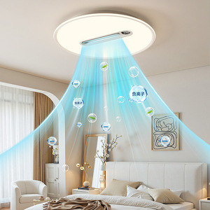 <b>Ceiling</b> Fan <b>Light</b> With Negative Ion <b>Led</b> Full Spectrum Eye Protection For Bedroom Living Room Flush Mount 220V - Product Image 1