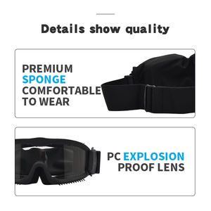 स्पष्ट Anlorr चश्मा रात शिकार शूटिंग चश्मा रात दृष्टि काले चश्मे के लिए सामरिक चश्मा - Product Image 5