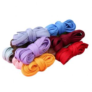 Lacets de chaussures AF 36 couleurs pour baskets, lacets plats épais de 8 mm de haute qualité, lacets de tennis en polyester monocouche - Product Image 1