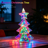 Décorations de Noël LED prismatiques irisées, 80 LED, lumière blanc chaud, indice de protection IP20, installation facile, pour fêtes et maison