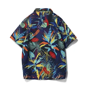 LYCCS02 Wholesale Cheap Price Hawaiian Shirt Australia Aloha Hawaii Shirt Print Short Sleeve Shirt