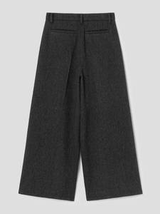 Pantalones de Lana Personalizados MengTu <span class=keywords><strong>W275</strong></span> para Hombre, Estilo Vintage, Corte Recto y Ancho, Cintura Media, Otoño Invierno, Ecológicos (OEM) - Product Image 6