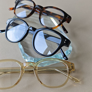 Montures de lunettes rondes à monture complète noires unies unisexe pour la correction de la vue adultes toutes formes de visage - Product Image 6
