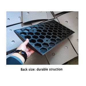 नया डिजाइन पीसी प्लास्टिक स्पीड बम्प रबर भारी शुल्क, ट्रैफिक सेफ्टी रोड हम्प, पीले रंग की सफेद रबर स्पीड बंप - Product Image 6