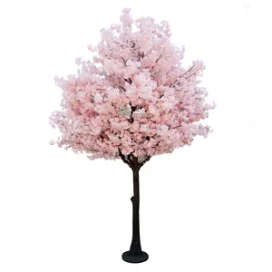 Della fabbrica del commercio all'ingrosso 3.2m di alta Artificiale Rosa chery blossom tree coperta strappare le erbacce da tavolo albero di ciliegio in fiore