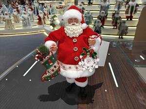 ديكورات عيد الميلاد يدوية الصنع كلاسيكية بطول 11 بوصة على شكل بابا نويل وندف ثلج، جوارب عيد الميلاد، هدايا عيد الميلاد، صديقة للبيئة، غير سامة، قابلة لإعادة الاستخدام - Product Image 2