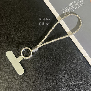 Catena per Cellulare a <span class=keywords><strong>Tracolla</strong></span> con Cristalli e Diamanti Scintillanti, <span class=keywords><strong>Tracolla</strong></span> per <span class=keywords><strong>Telefono</strong></span> con Strass e Braccialetto da Polso - Product Image 2