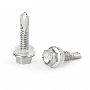 Tornillo Autoperforante de Cabeza Plana DIN7504 de Acero Inoxidable con Recubrimiento de Zinc y Arandela de Nylon, Fijación Métrica para Montaje en Panel - Product Image 4