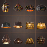 JYLIGHTING Suspension de forme irrégulière Salle à manger moderne minimaliste Salon Chambre Taille moyenne Ombre creuse