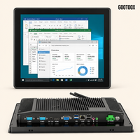 Panel PC Industrial Todo en Uno de 12.1/13.3/15/15.6/21.5 Pulgadas, Sin Ventilador, Montaje Empotrado, IoT Edge Computing Gateway, Vidrio G+G