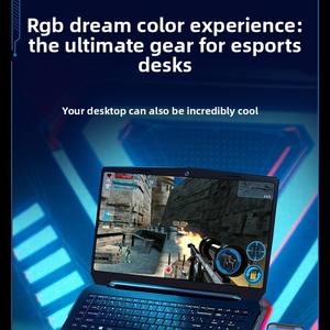 <span class=keywords><strong>Refroidisseur</strong></span> d'ordinateur <span class=keywords><strong>portable</strong></span> F15 en métal à refroidissement par air, avec écran d'affichage à effet lumineux RGB et support pour téléphone/tablette, design ultra-élégant - Product Image 4