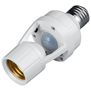 E27 Microwave Radar <b>Sensor</b> <b>Light</b> Holder With Infrared Motion Detection For Hallways And <b>Indoor</b> Use - Product Image 1