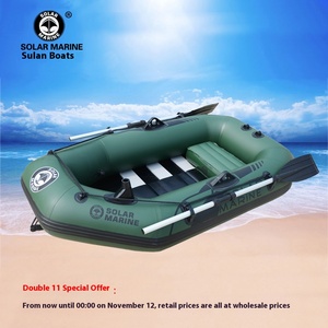 Thuyền bơm hơi năng lượng mặt trời B1200 đáy phẳng, chất liệu PVC, dùng câu cá, thuyền cao su cho hoạt động ngoài trời, trôi dạt - Product Image 3