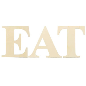Blank, unfinished wooden <b>lettering</b> boards for use in painting, crafts, and home <b>wall</b> decoration. - Product Image 4